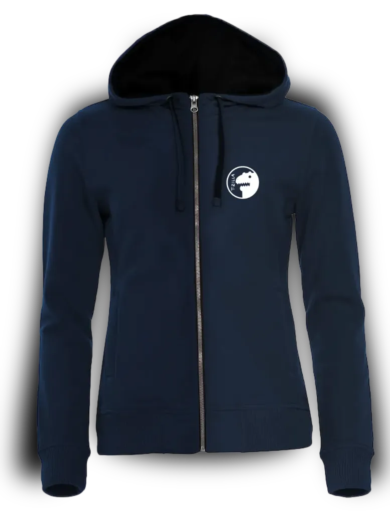*orn L-HFZ / Streetwear Damen Hoodie Full Zip (Dunkelblau, S)