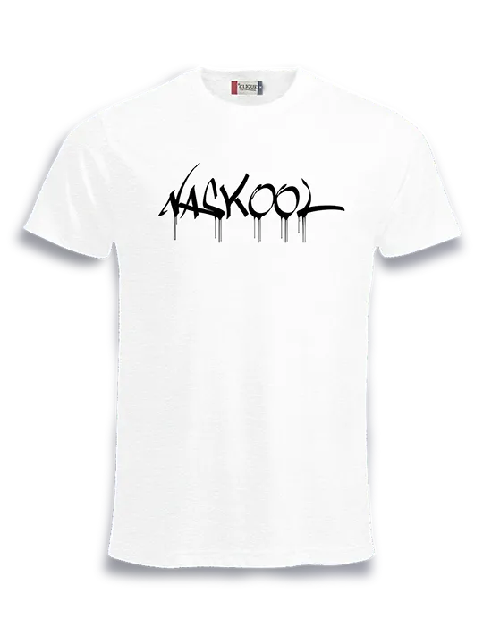 Merch Naskool M-S / Streetwear Men’s T-Shirt (White, S)