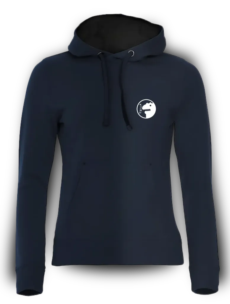 *orn L-H / Streetwear Damen Hoodie (Dunkelblau, S)