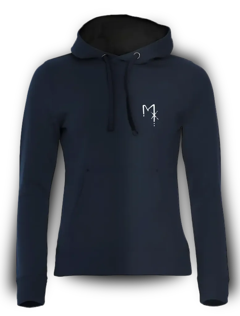 psychodelic 1 L-H / Streetwear Damen Hoodie (Dunkelblau, S)