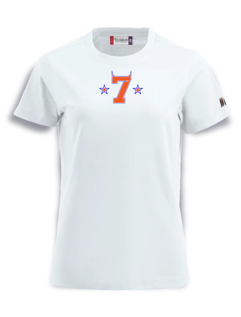 e7 football L-S / Streetwear women's T-Shirt (White, S)