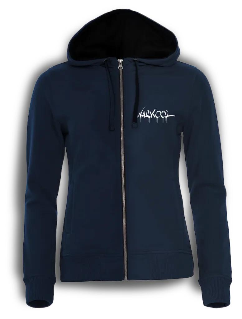 turtle L-HFZ / Streetwear Damen Hoodie Full Zip (Dunkelblau, S)