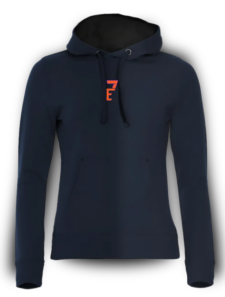 E7 L-H / Streetwear women's Hoodie (Dark Blue, S)