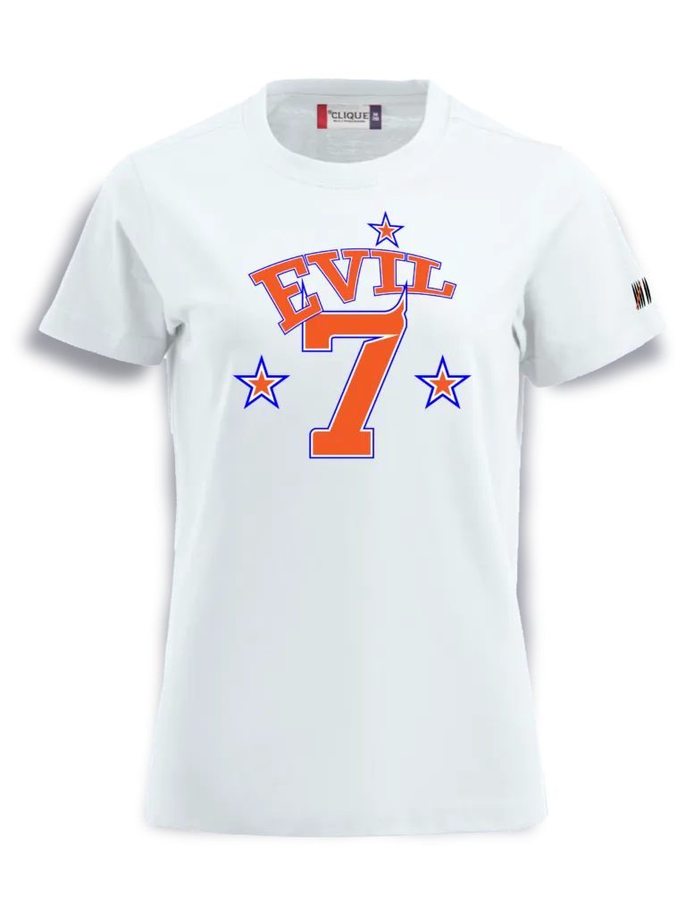 e7 football 2 L-S / Streetwear Damen T-Shirt (Weiß, S)