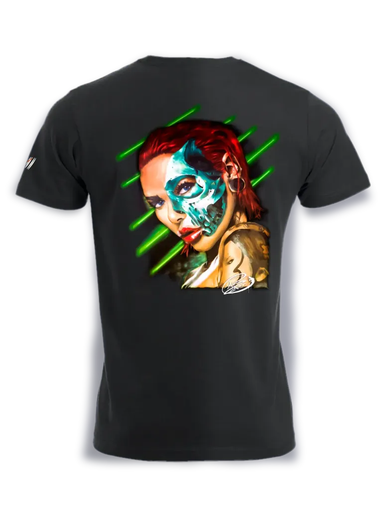 girl red skull M-S / Streetwear Herren T-Shirt