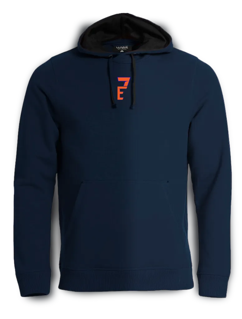 E7 M-H / Streetwear Herren Hoodie (Dunkelblau, S)