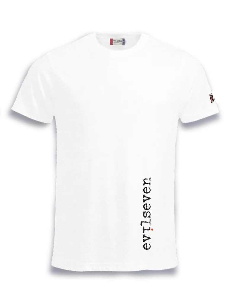 e7 classic M-S / Streetwear Herren T-Shirt (Weiß, S)