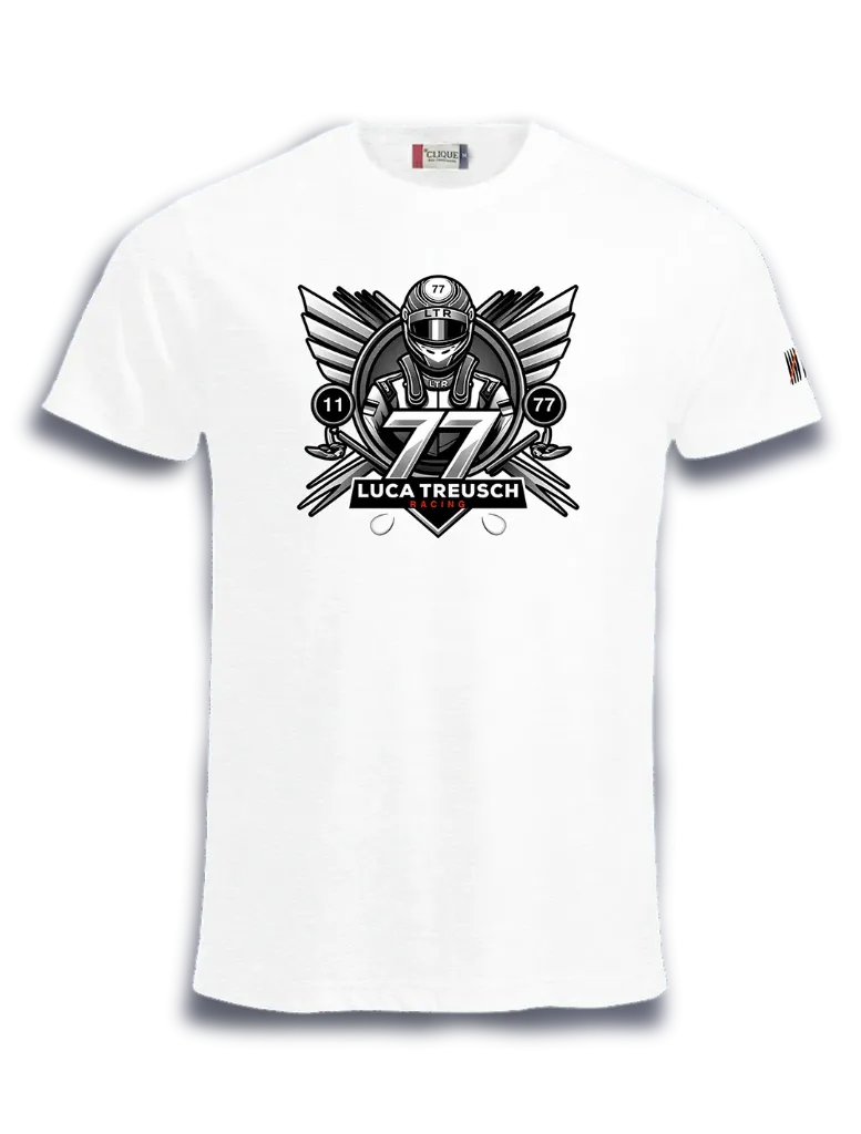 merch Luca logo t-shirt M-S / Streetwear Herren T-Shirt (Weiß, S)