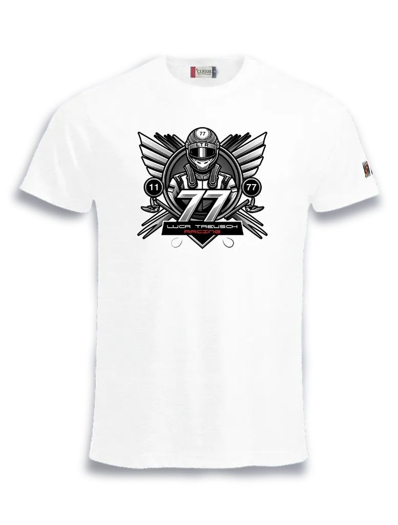 merch Luca logo t-shirt M-S / Streetwear Herren T-Shirt (Weiß, S)