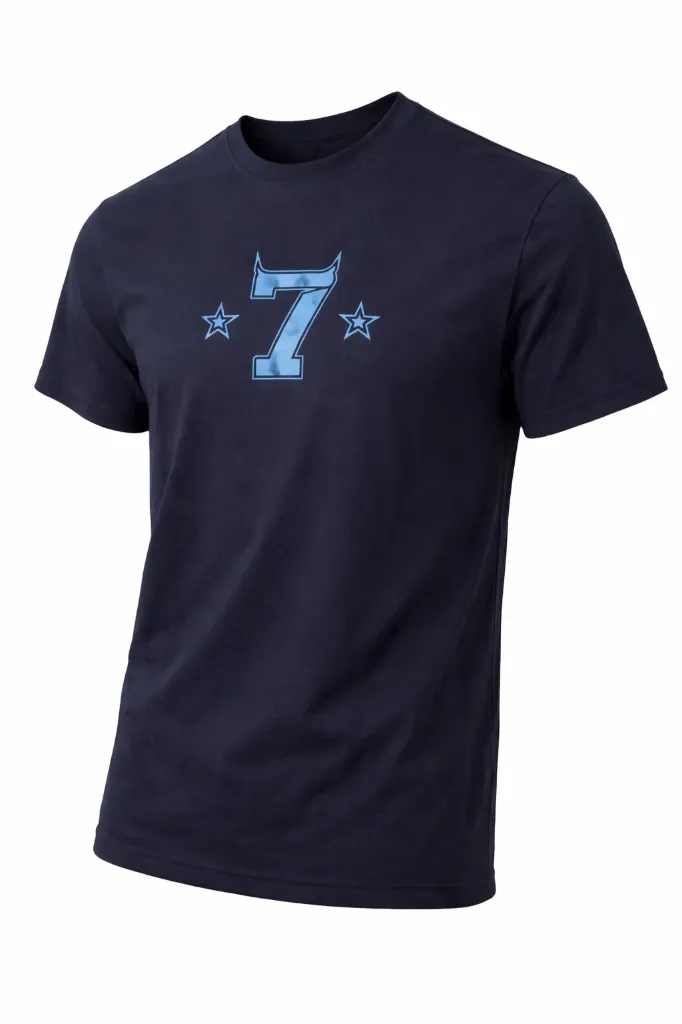 e7 Ice Blue M-S / Streetwear T-Shirt für Herre (S)