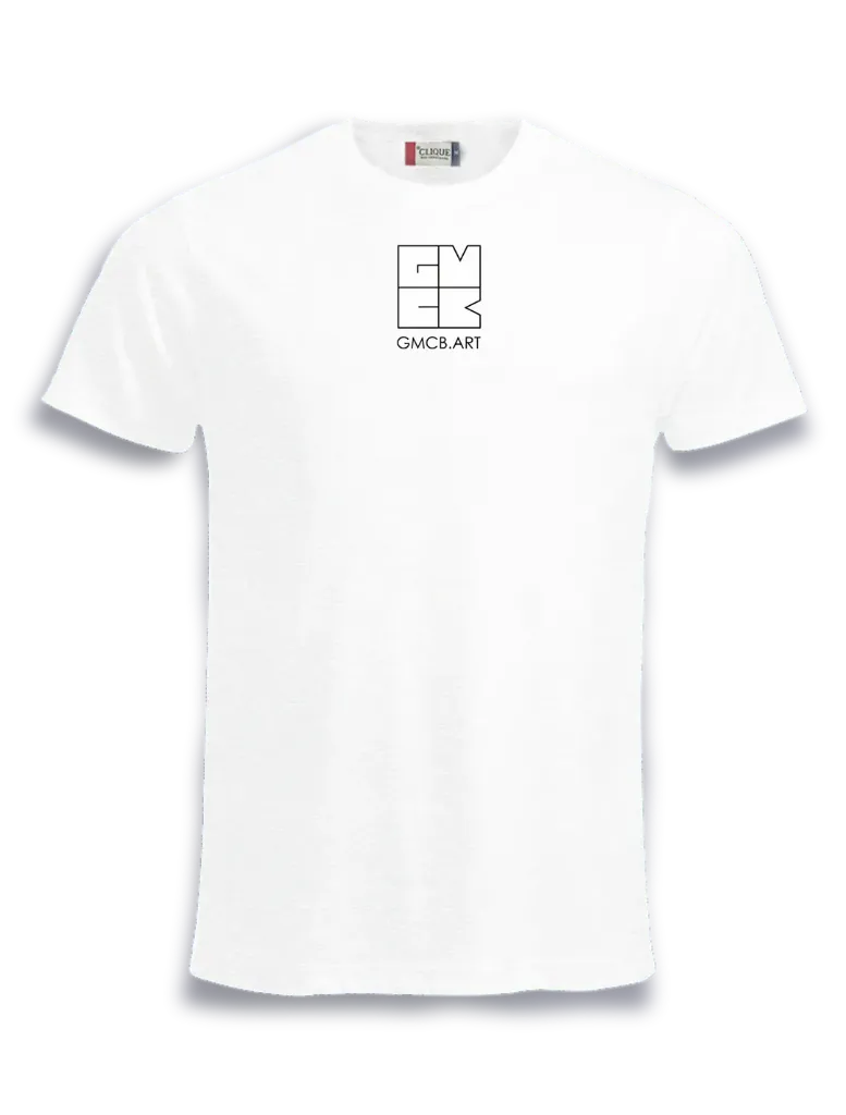 White Geza Logo M-S / Streetwear Herren T-Shirt (S)