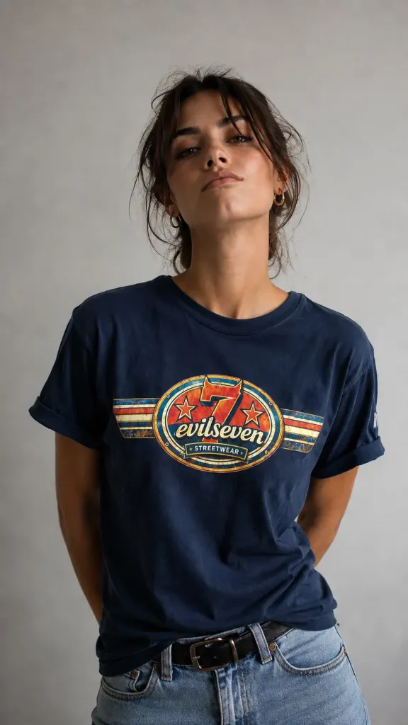 Retro Streetwear Tee / Streetwear T-Shirt (S)