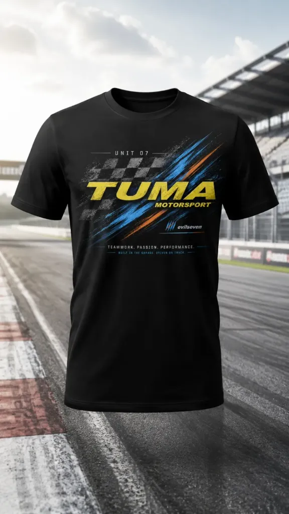 TUMA - Evilseven M-S | TUMA Motorsport Streetwear Herren T-Shirt (S)