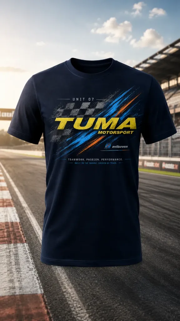 Tuma - Evilseven M-S | Tuma Motorsport Streetwear Herren T-Shirt