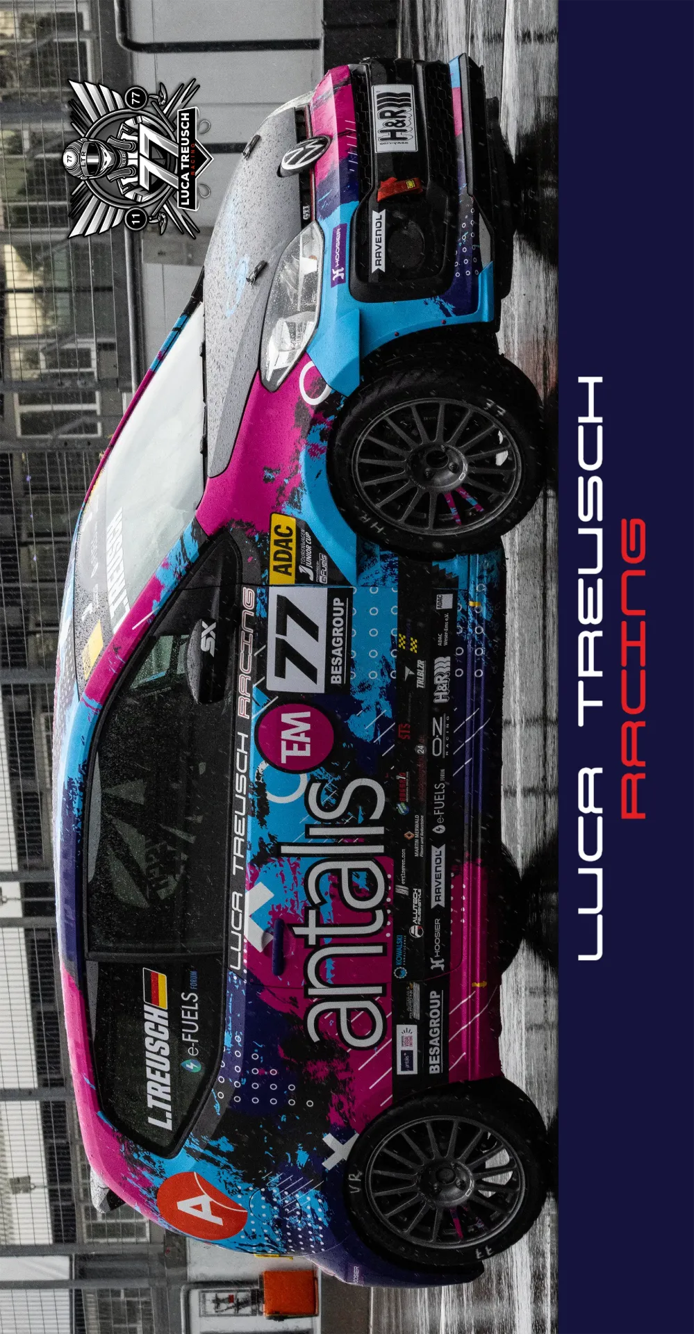 e7 streetwear Luca Car-Strandtuch – 70x140cm