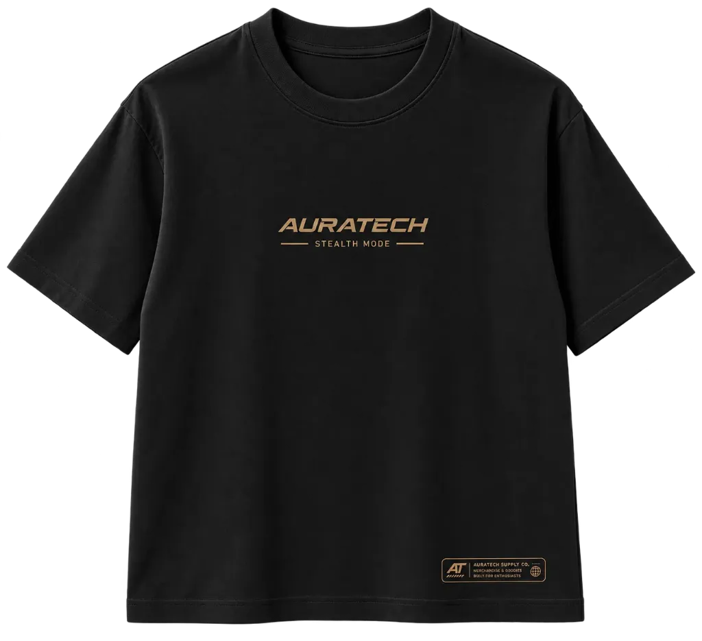 Auratech Stealth Mode Merch T-Shirt – Schwarz (S)