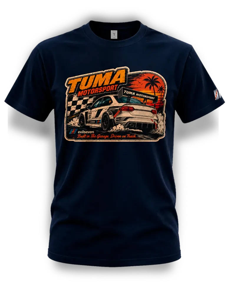 TUMA Motorsport T-Shirt – Dark Navy (S)